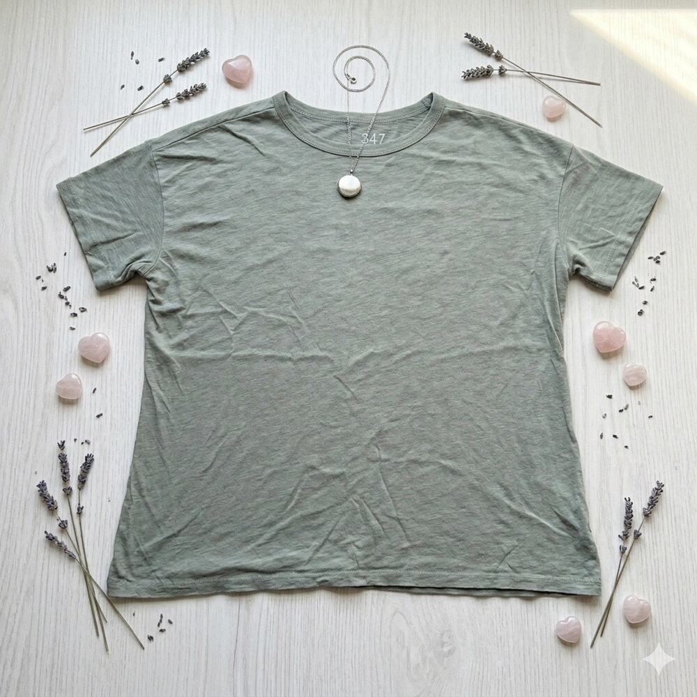 Maurices 24/7 Dawson Crewneck T-Shirt, Olive Green, Size 0X